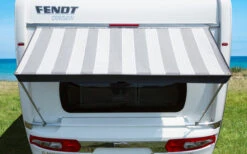 Berger Wachau Fenstermarkise Grau, Weiß