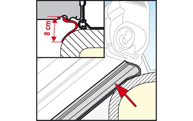 Fiamma Rain Guard Lower Fiamma Rain Guard Lower -Zeltladen 1695 2428414