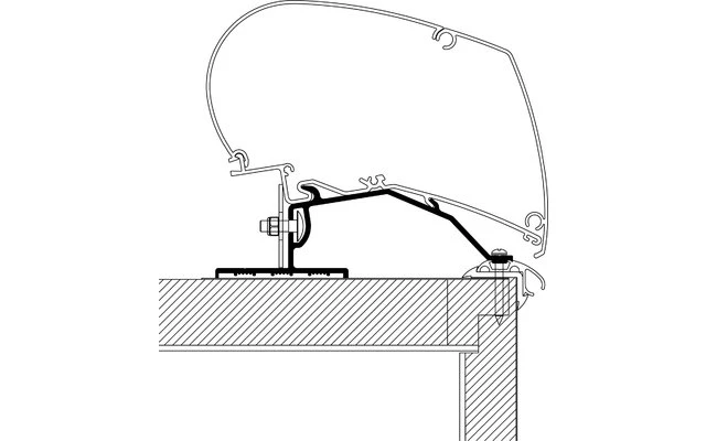 Thule Caravan Omnistor 6200 / 6300 / 9200 Markisenadapter Dachmontage 3,0 m Thule Caravan Omnistor 6200 / 6300 / 9200 Markisenadapter Dachmontage 3,0 M -Zeltladen 357770 2544086