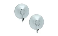 Metaltex Saughaken Transparent Kunststoff 2er Set 4 Cm