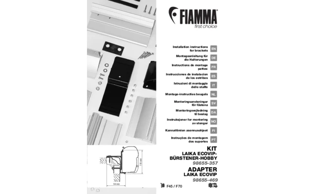 Fiamma Adapter Laika Ecovip Markisenadapter für Fiamma F45 Fiamma Adapter Laika Ecovip Markisenadapter Für Fiamma F45 -Zeltladen 562532 3722615