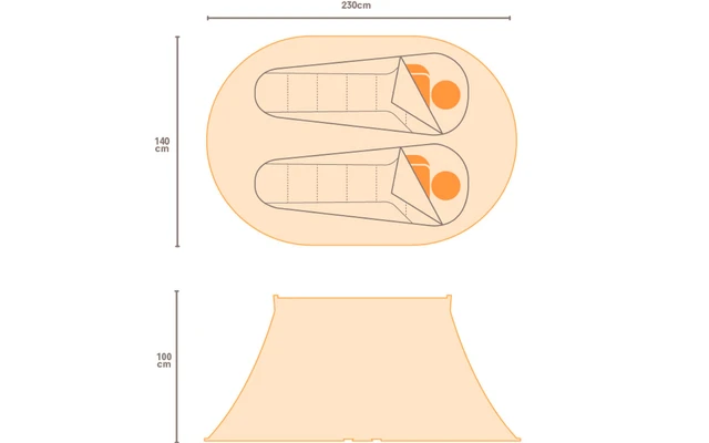 Regatta Malawi 2-Personen-Pop-Up-Festivalzelt rot Regatta Malawi 2-Personen-Pop-Up-Festivalzelt Rot -Zeltladen 606395 4359095