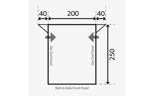 Dometic Rally 200 Gestängevorzelt für Wohnwagen 2 m Dometic Rally 200 Gestängevorzelt Für Wohnwagen 2 M -Zeltladen 623563 4398683
