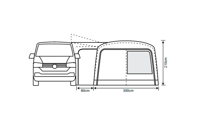 Outdoor Revolution Cayman Combo Air Vorzelt Low 180 bis 210 cm Outdoor Revolution Cayman Combo Air Vorzelt Low 180 Bis 210 Cm -Zeltladen 636907 4332467