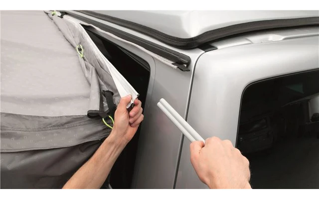 Outwell Touring Connect Kederschiene Set 4 teilig schwarz grau 7 bis 5 mm Outwell Touring Connect Kederschiene Set 4 Teilig Schwarz Grau 7 Bis 5 Mm -Zeltladen 666744 4634943