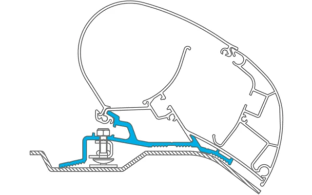 Dometic Adapter für Dachmarkisen PR 2000 und PR 2500 Fiat Ducato Jumper Peugeot Dometic Adapter Für Dachmarkisen PR 2000 Und PR 2500 Fiat Ducato Jumper Peugeot -Zeltladen 674601 4597164