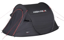 High Peak Vision 3 Einfachdach 3 Personen Pop Up Wurfzelt Schwarz -Zeltladen 728324 4878926