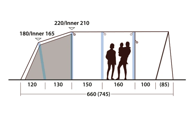 Outwell Hayward Lake 6ATC aufblasbares Tunnelzelt 6 Personen Outwell Hayward Lake 6ATC Aufblasbares Tunnelzelt 6 Personen -Zeltladen 789692 5207240