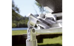 Fiamma F45s 260 Markise Gehäusefarbe Polar White Tuchfarbe Royal Grey 260 Cm -Zeltladen 811751 5283839