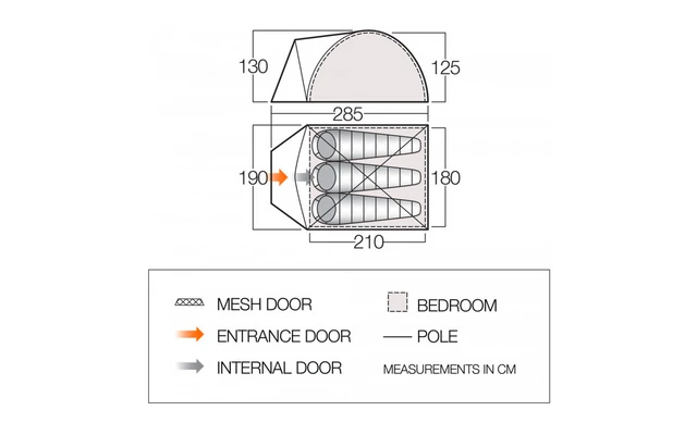 Vango ALPHA 300CLR Kuppelzelt 3-Personen Vango ALPHA 300CLR Kuppelzelt 3-Personen -Zeltladen 821540 5312867