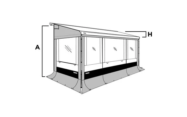 Thule Seitenwand Set Safari Residence G3 9200 Thule Seitenwand Set Safari Residence G3 9200 -Zeltladen 89568 586096